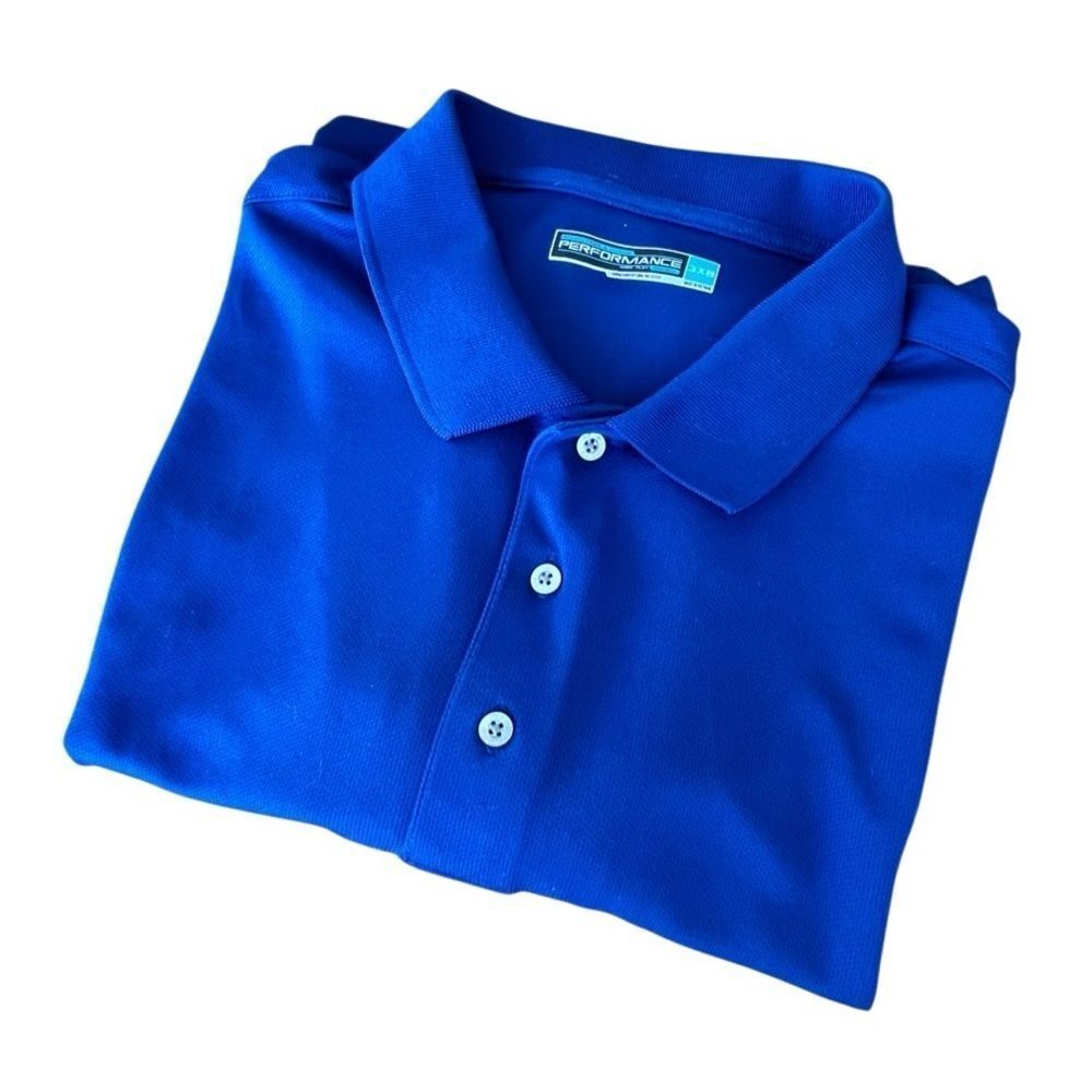 Roundtree & Yorke Performance Polo Shirt Men’s 3XB Royal Blue